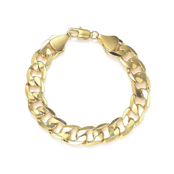 Fashion Brass Chain Bracelet/Igold Platting Jewelry/Men Gift/Women Gift